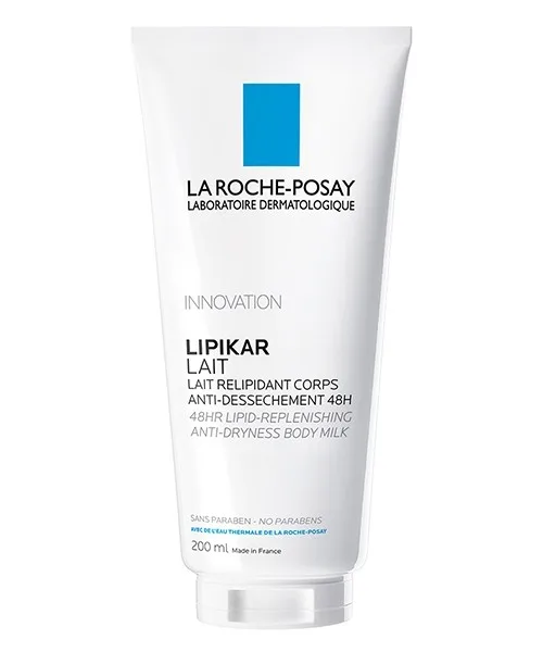 La Roche-Posay Lipikar Lait Emolient 200 ml Relipidant Corps Anti-Déssèchement