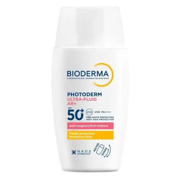 Bioderma Photoderm Ultra Fluid Ar+ SPF 50+ Invisible 40 ml: Votre haute protection solaire anti-rougeurs