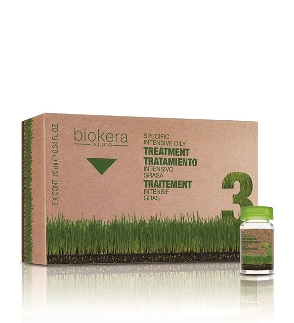 Biokera Traitement Anti Cheveux Gras Intensif 6 Amp
