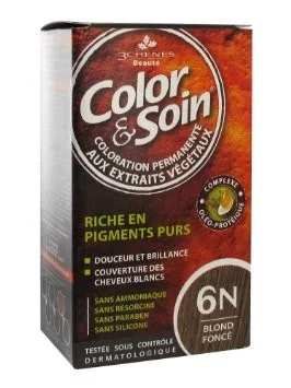 Les 3 Chenes Color & Soin Coloration permanente Extraits végétaux 6N Blond fonce