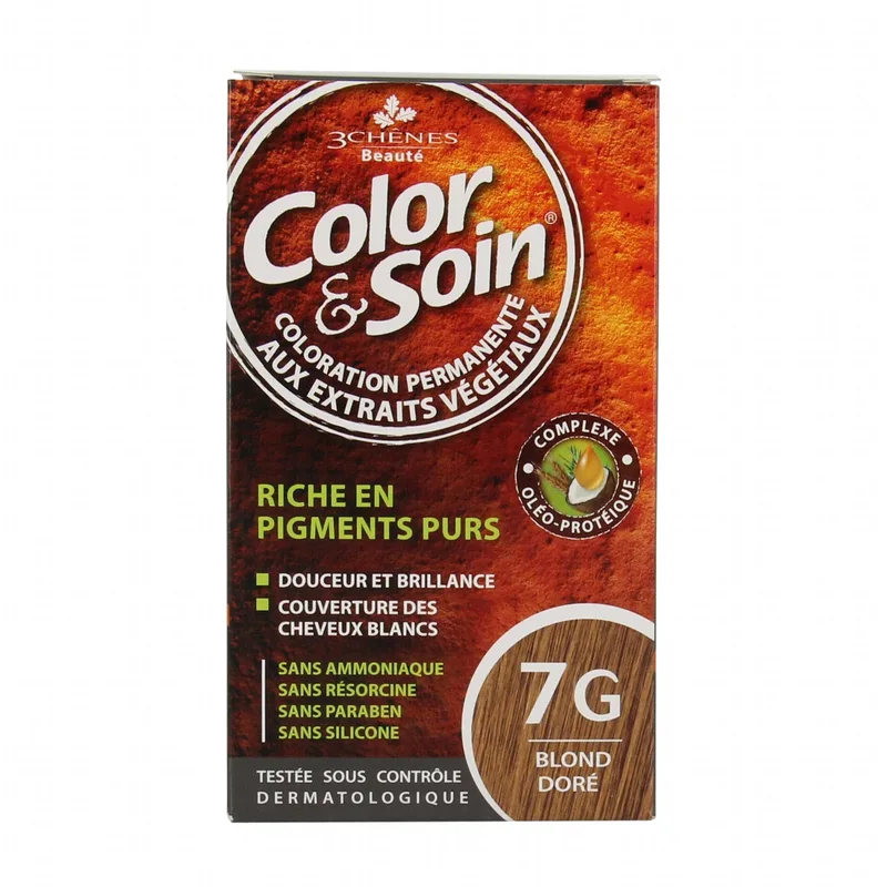 Les 3 Chenes Color & Soin Coloration permanente Extraits végétaux 7 g Blon Dore