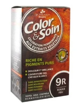 Les 3 Chenes Color & Soin Coloration permanente Extraits végétaux 9R rouge feu