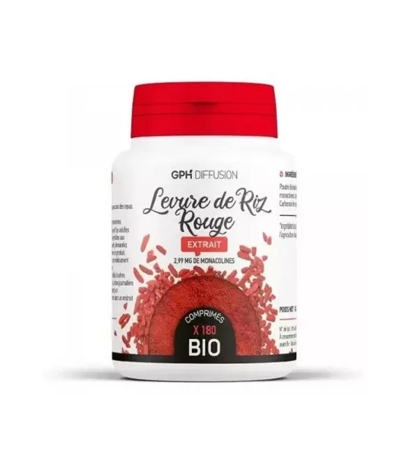 Gph Diffusion Extrait de Levure de Riz Rouge 180 gélules