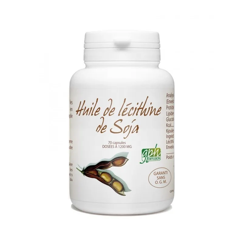 Gph Diffusion Huile de Lecithine de Soja 70 capsules