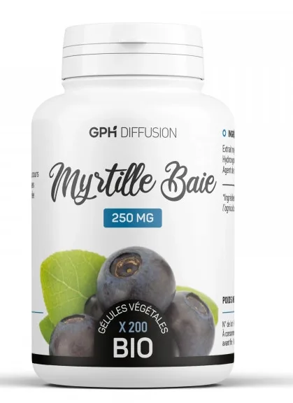 Gph Diffusion Myrtille Baie Bio 200 gélules