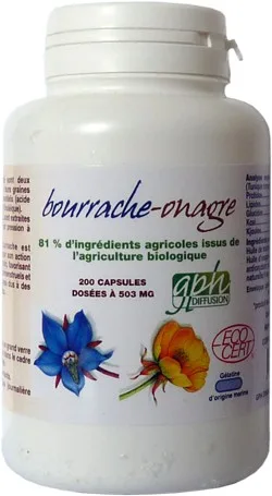 Gph Diffusion Onagre Bourrache Bio 200 capsules