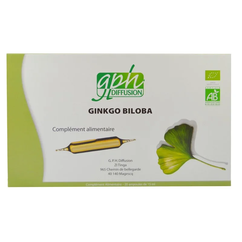 Gph Diffusion Ginkgo Biloba BIO 20amp x 15 ml
