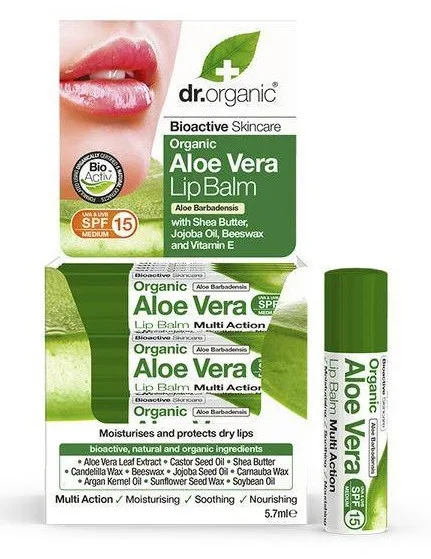Dr.Organic Baume lèvres à l'aloe vera 5.7 ml