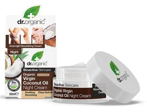 Dr.Organic Crème de nuit à base de coco 50 ml