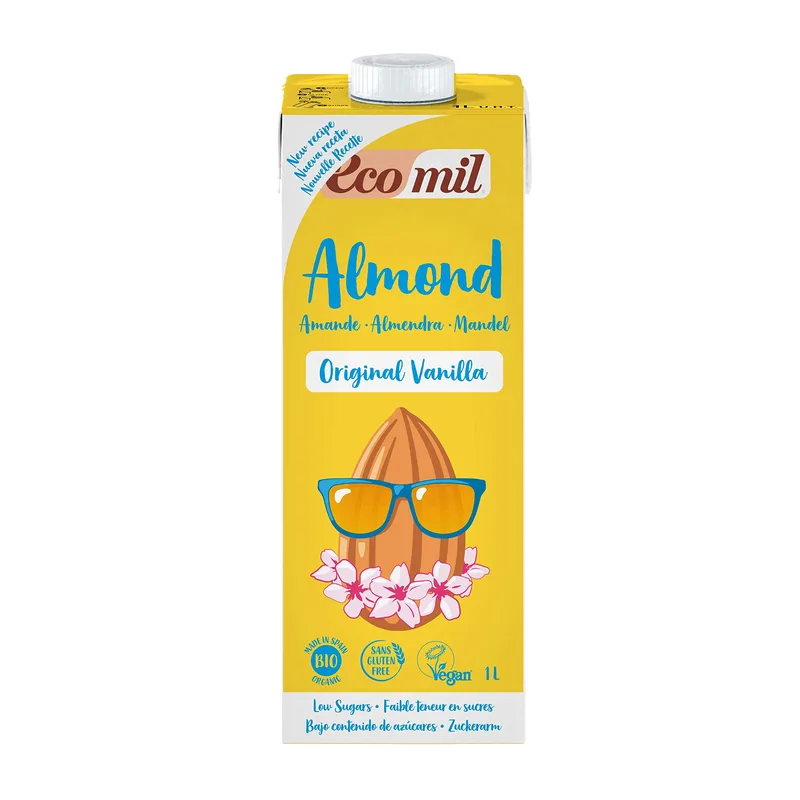 EcoMil Boisson d'Amande Agave Vanille 1 L
