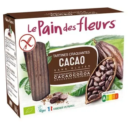 Le Pain des Fleurs Tartines Craquantes Cacao 160 g