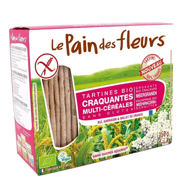 Le Pain des Fleurs Tartine Craquante Multi-Céréales 150 g