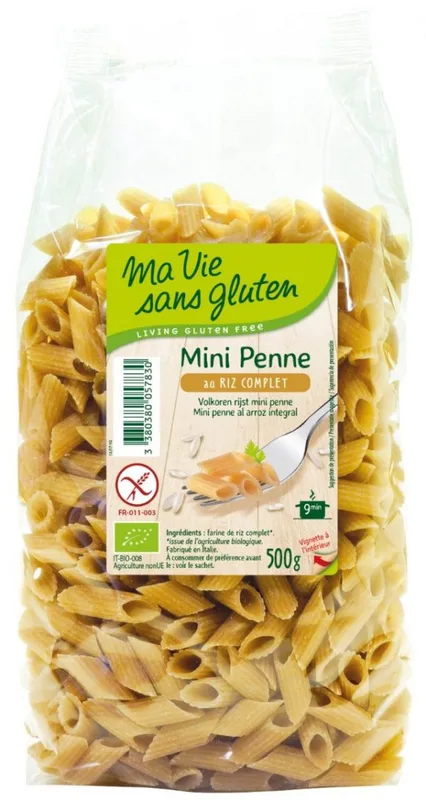 Ma Vie Sans Gluten Mini Penne au Riz 1/2 Complet 500 g