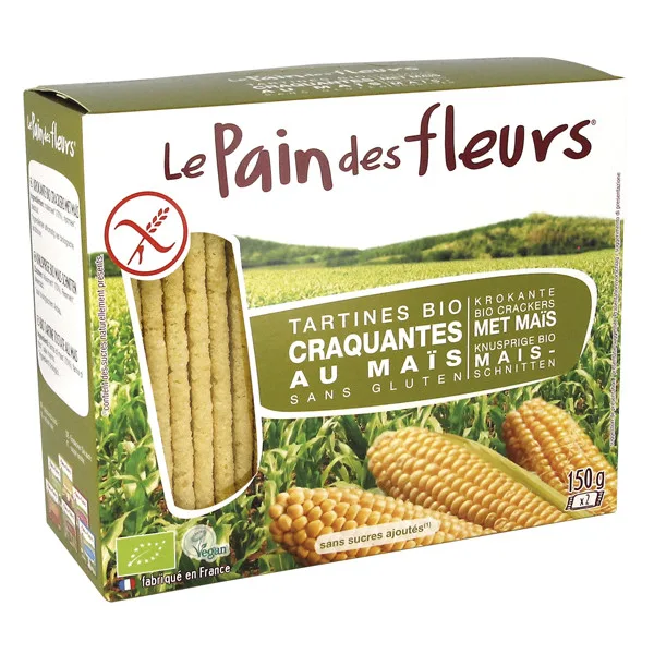 Le Pain des Fleurs Tartines Craquantes Maïs Riz 150 g