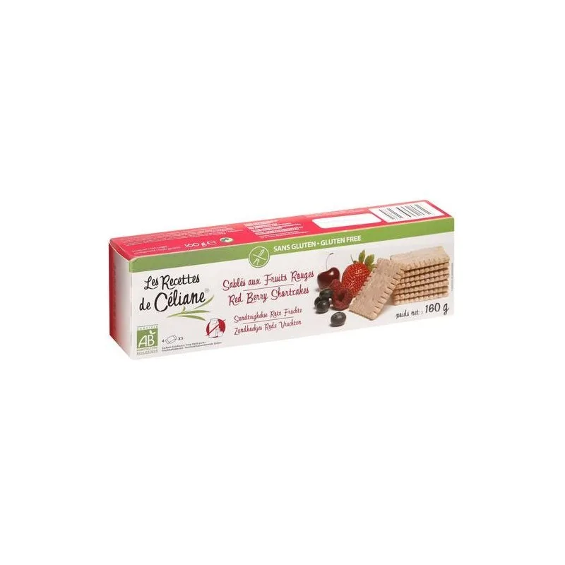 Les Recettes de Céliane Sables Fruits Rouges 125 g