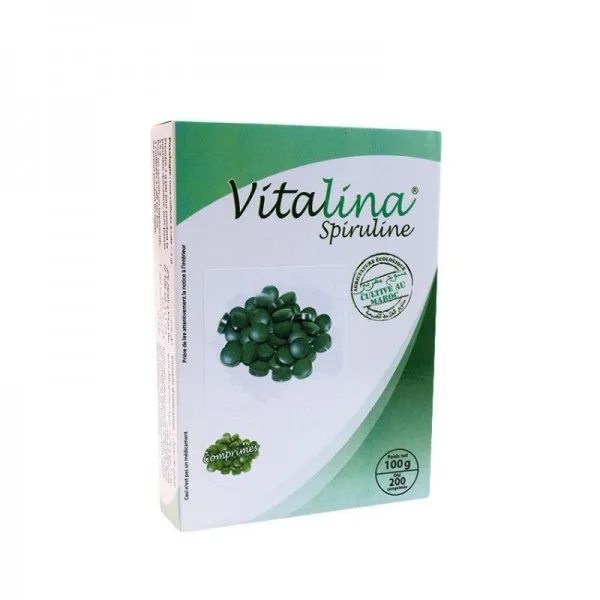Vitalina Spiruline 100 Comprimés