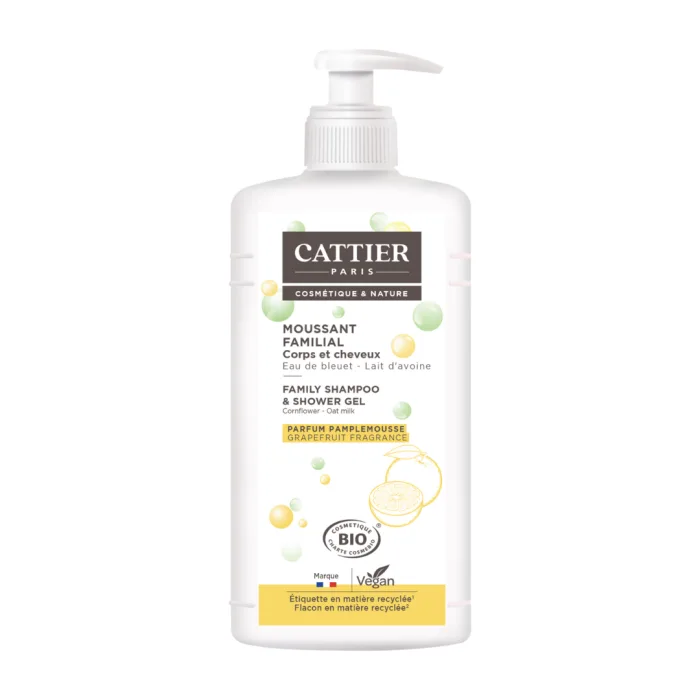 Cattier Moussant Familial – Corps et cheveux 1 L
