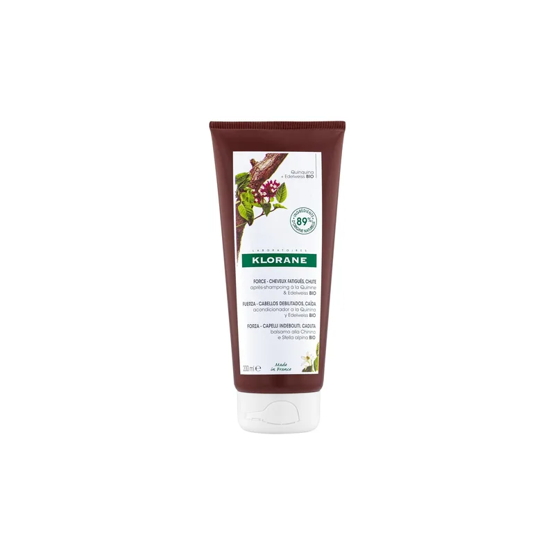 Klorane – Après-Shampoing à la Quinine & Edelweiss BIO – Chute de Cheveux, Cheveux Fatigués