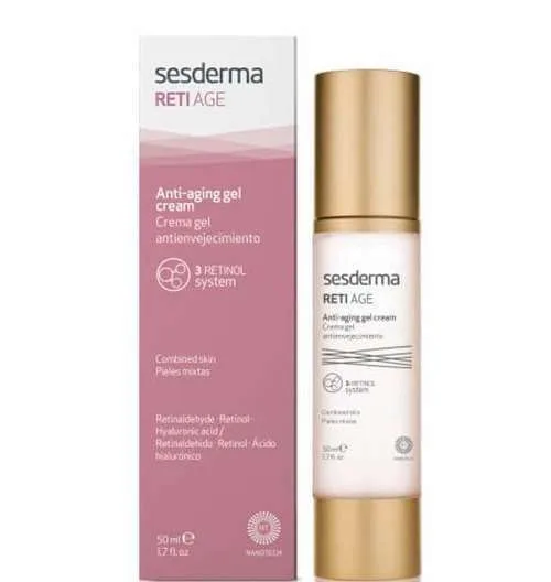 Sesderma Reti Age Crème Gel Anti-Âge Triple Rétinol 50 ml