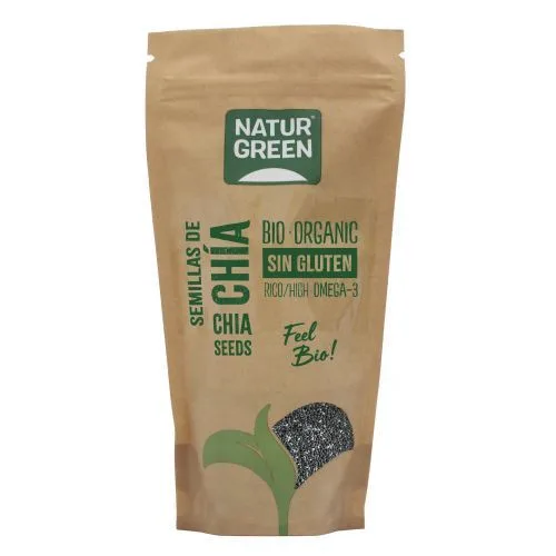 NaturGreen Graines de Chia BIO 500 g- sans Gluten