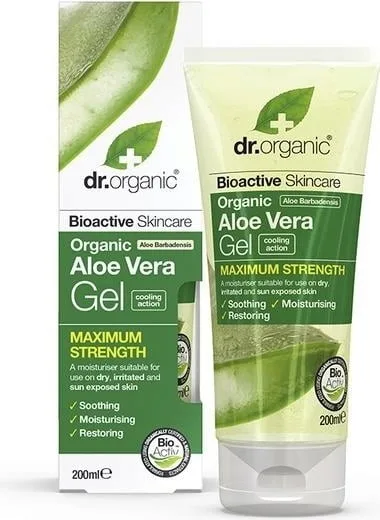 Dr.Organic Gel Aloe Vera, Arbre A the et 3 Huiles 200 ml