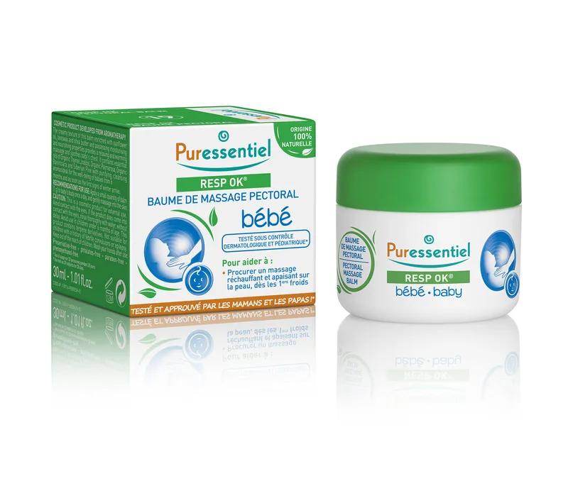 Puressentiel Baume de massage pectoral bébé resp OK 19 He -30 ml