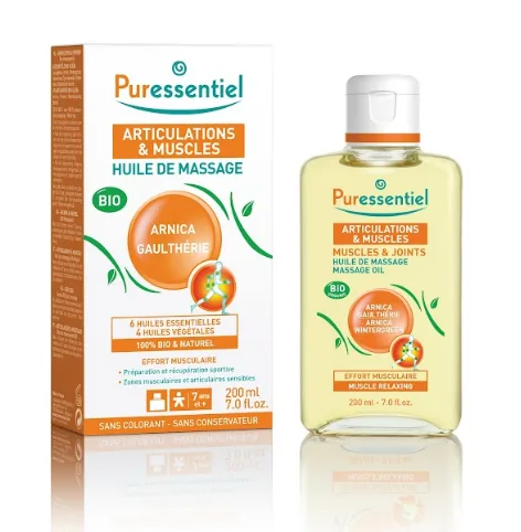Puressentiel Huile de massage bio effort musculaire Arnica / Gaulthérie 100 ml