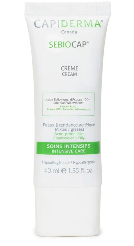 Capiderma Sebiocap Crème Visage pour Peaux à Tendance Acnéique 40 ml