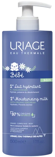 Uriage Bebe 1ÈRE Lait de Hydratant Visage et Corps 500 ml