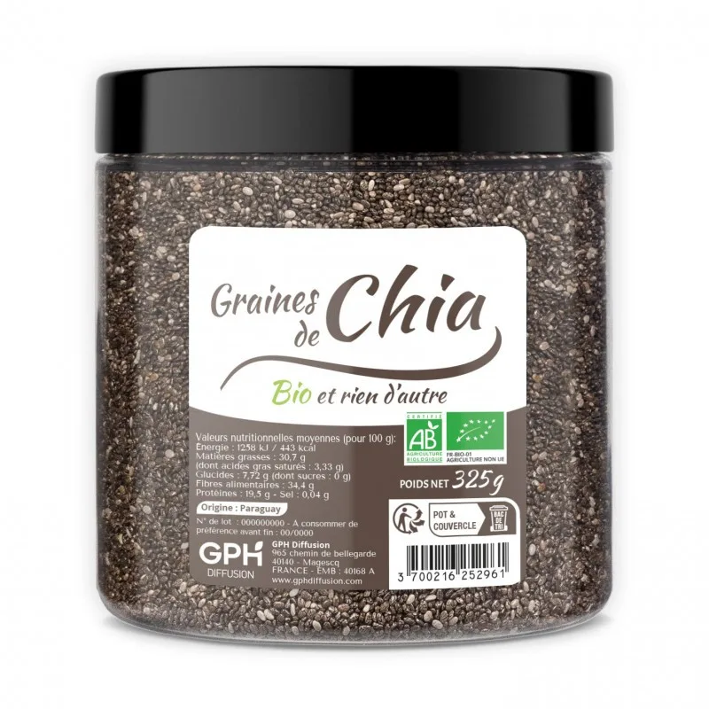 Gph Diffusion Graines de Chia Bio 325 g