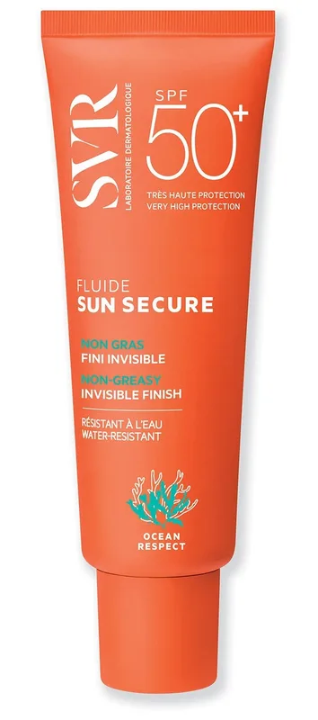 SVR solaire sun secure fluide peaux hypersensibles au soleil spf50+ 50 ml