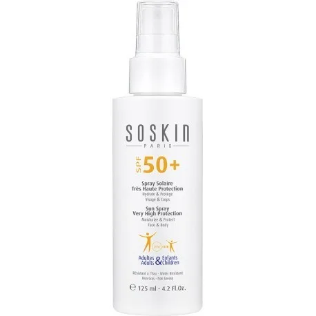 Soskin spray solaire très haute protection spf50+