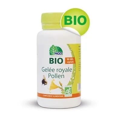 Mgd nature BIO Gelée Royale Pollen 90 gélules