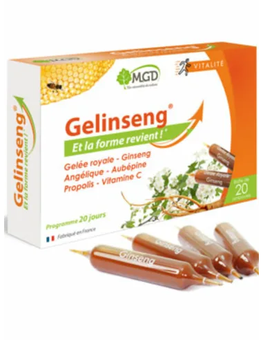Mgd nature Gelinseng 20 Ampoules