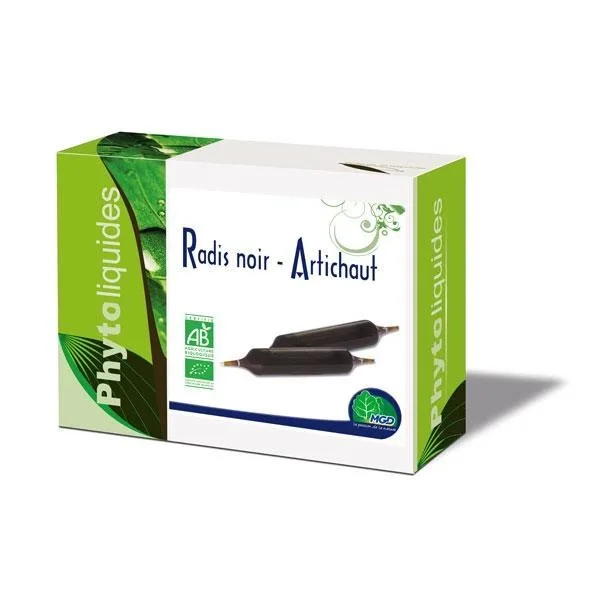 Mgd nature radis noir - artichaut bio 10 ampoules
