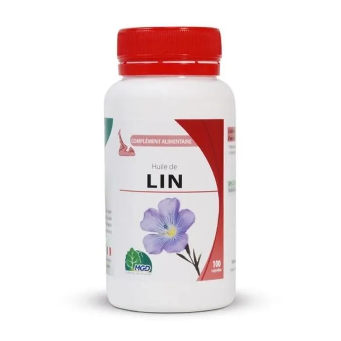 Mgd nature huile de lin 100 capsules