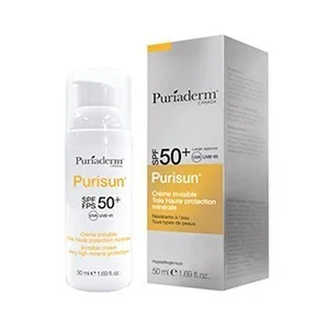 Puriaderm Purisun Crème Solaire Invisible SPF50+ 50 ml