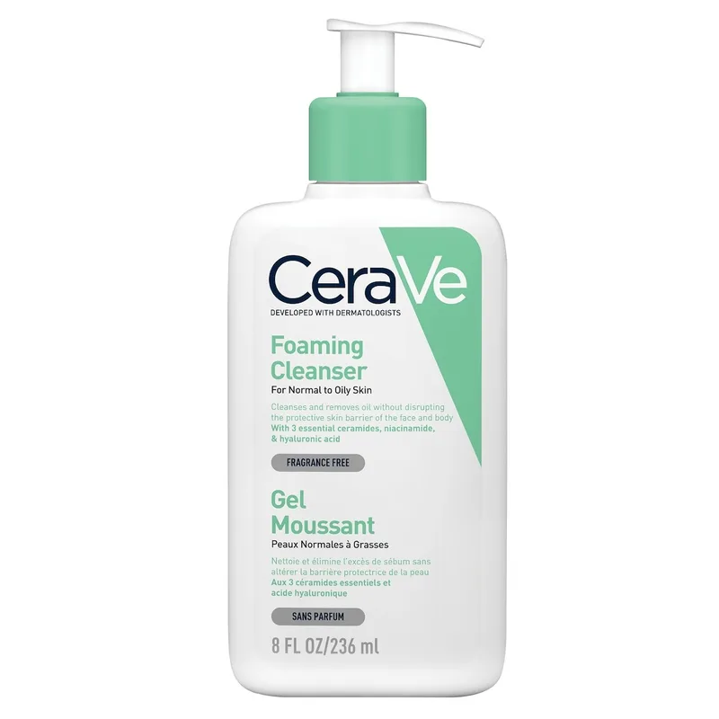 CeraVe Gel Moussant Peaux Normales à Grasses 236 ml