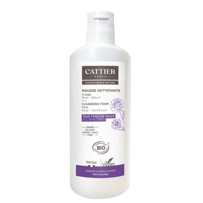Cattier Mousse Nettoyante Visage- Nuage Celeste 150 ml