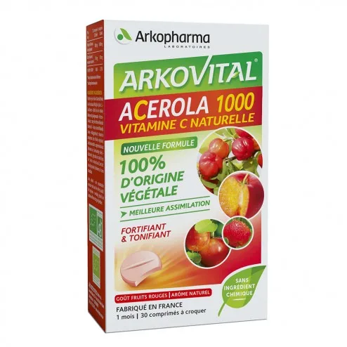 Arkopharma Vitamine C Acerola 1000 30 Comprimes