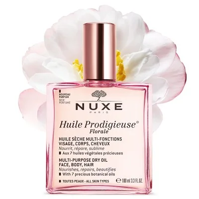 Nuxe Huile Prodigieuse Florale 100 ml Soin Multi-Fonctions - Visage, Corps, Cheveux