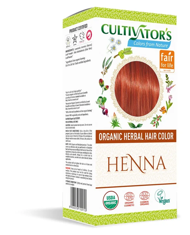 Cultivator's Organic Herbal Hiar Color Henna