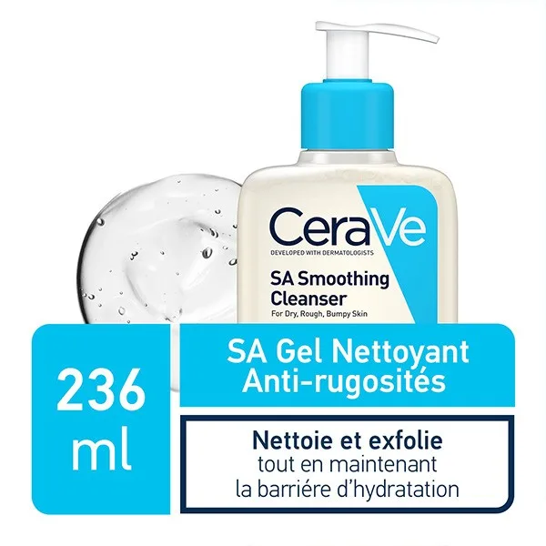 CeraVe SA Gel Nettoyant Anti Rugosités 236 ml