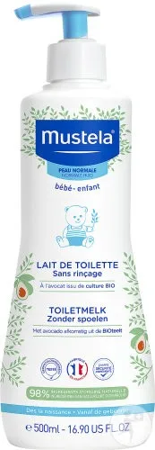 Mustela Lait de Toilette 500 ml sans rinçage