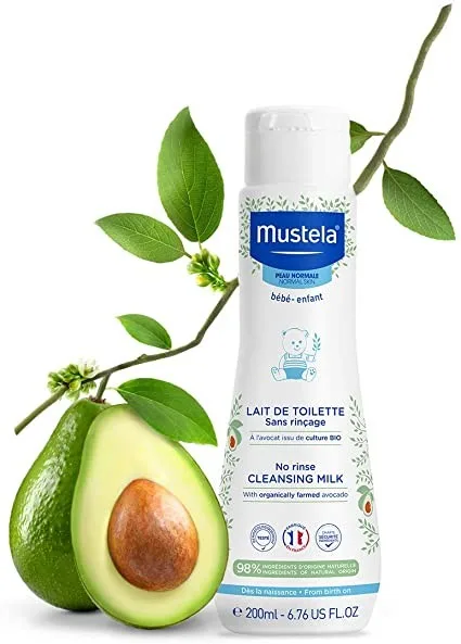 Mustela Lait de Toilette 200 ml sans rinçage