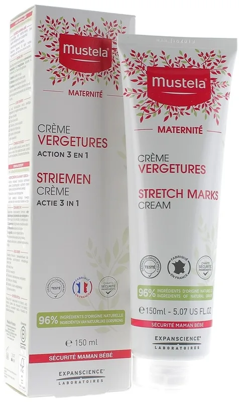 Mustela Crème prévention vergetures 150 ml