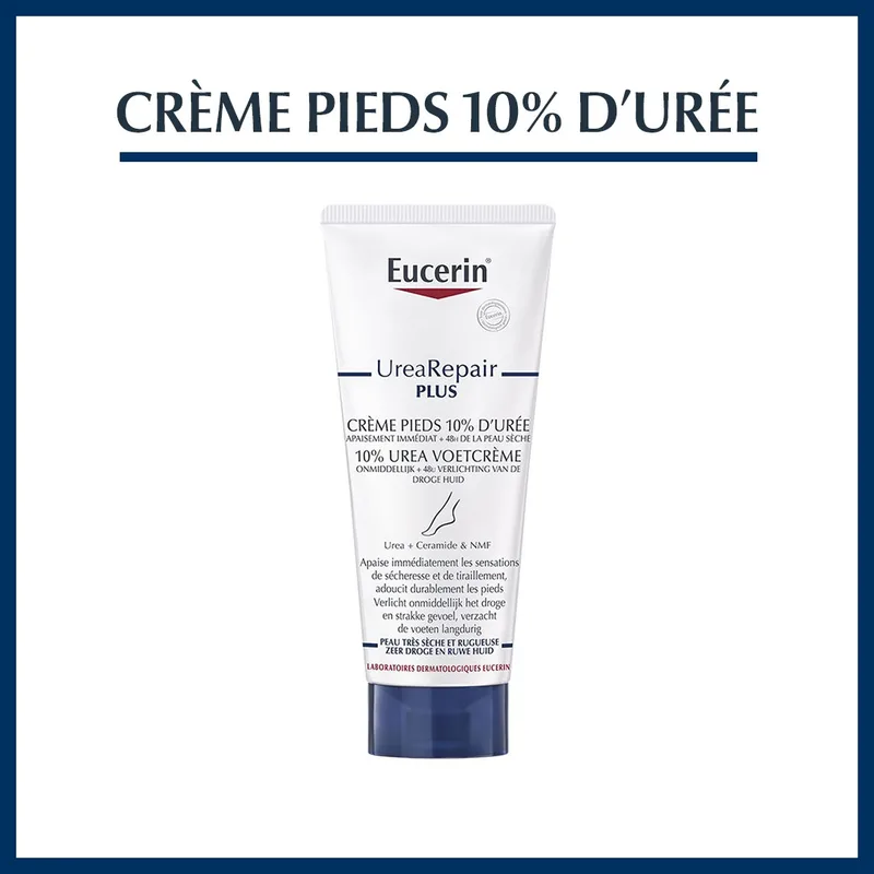 Eucerin Crème Pieds Réparatrice, 10% Urée 100 ml