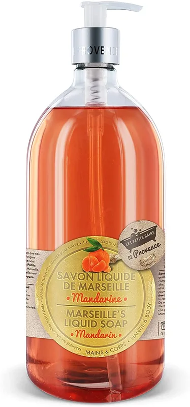Les Petits Bains de Provence Savon Liquide Mandarine 1 L