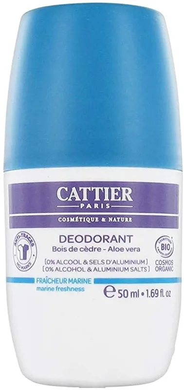 Cattier Déodorant Aloe vera fraîcheur marine bio 50 ml