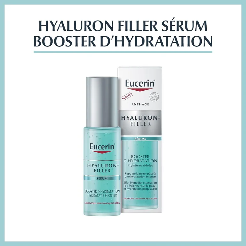 Eucerin Hyaluron-Filler Sérum-Booster d'Hydratation, 30 ml